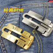 皮带男真皮316不锈钢自动扣商务百搭防过敏纯牛皮青年简约腰带3.5