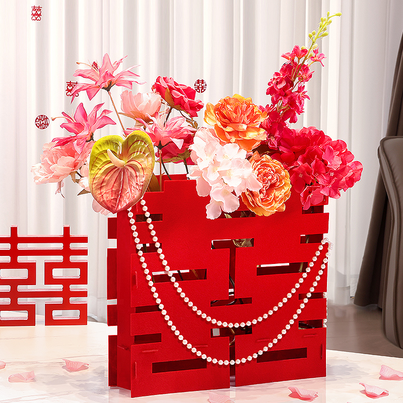 结婚立体喜字摆件装饰