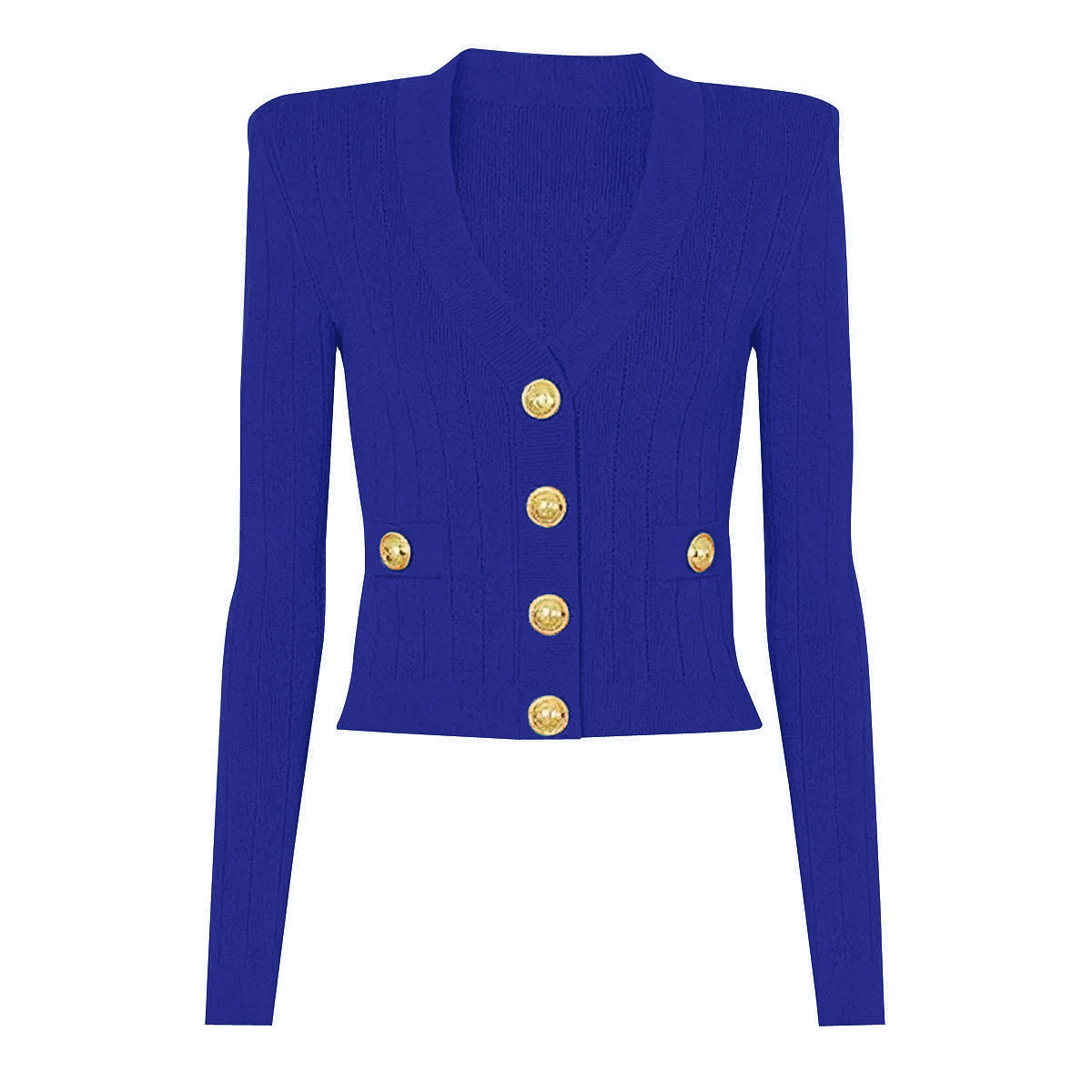 新款法式金属香风针织长袖开衫秋季气质春季显瘦修身短款小众上衣