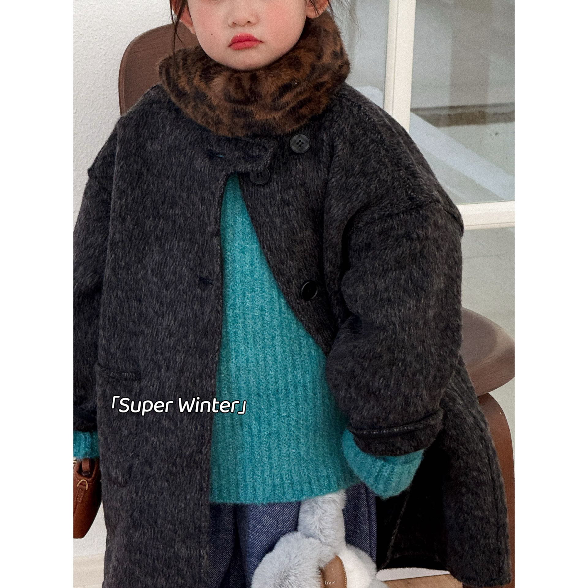 女童冬季新款韩版气质中长款大衣百搭潮童休闲外套网红街拍中小童,童装/婴儿装/亲子装,普通外套,淘宝优惠券,粉丝福利购,淘宝优惠卷