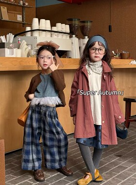 女童秋季韩版风衣外套上衣