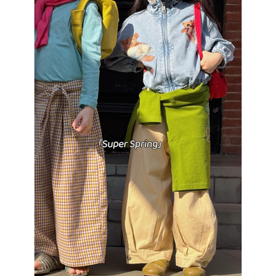 女童26春季卡通牛仔外套