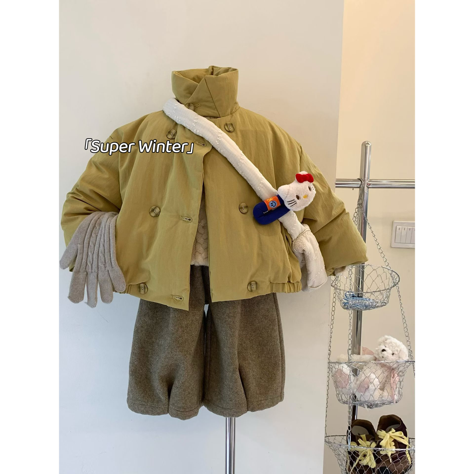 女童冬季加厚棉服外套