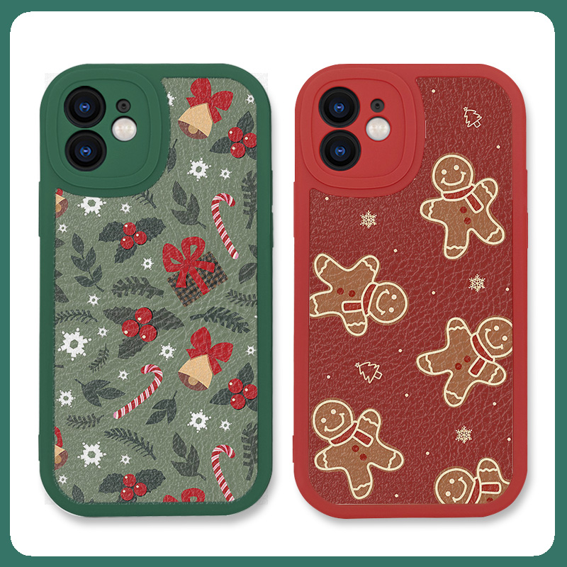 圣诞风美式复古手机壳情侣