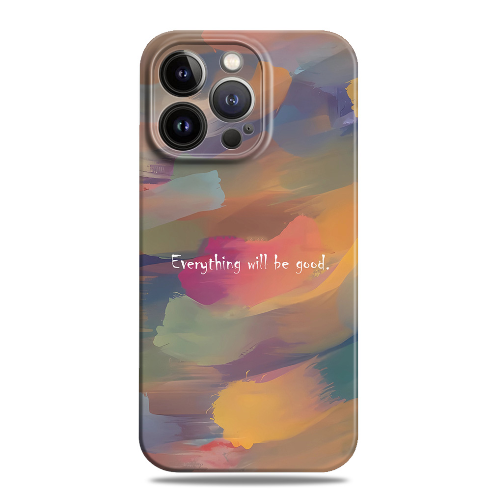 抽象艺术浓墨彩色油画风手机壳