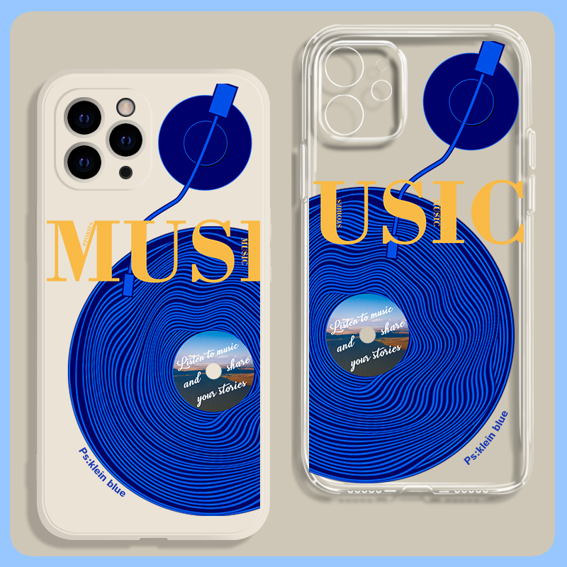 克莱因蓝CD光碟原创小众手机壳