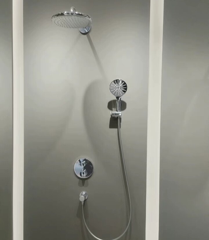 高仪24076000入墙式恒温淋浴花洒套装 暗藏淋浴花洒套件 250mm