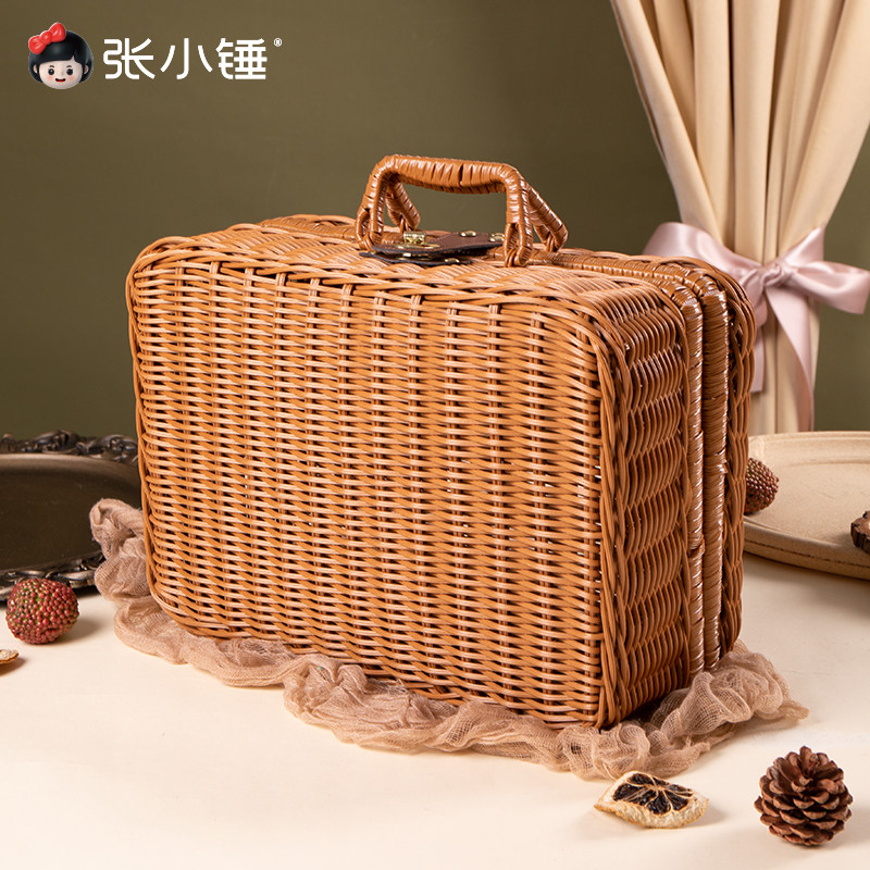张小锤森系伴手礼盒子藤编礼盒喜饼喜礼包装盒生日手提空盒,节庆用品/礼品,糖盒/糖盒配件,淘宝优惠券,粉丝福利购,淘宝优惠卷