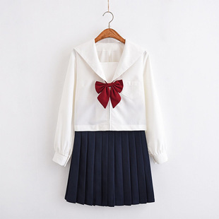 川岛私立学院本日本短袖水手服夏季学院风日系JK制服套装学生校服