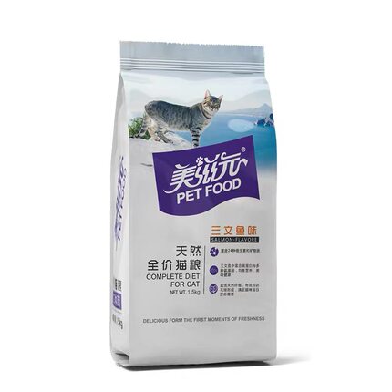 美滋元猫粮天然粮健康发育鱼味粮三文鱼味10Kg多省包邮