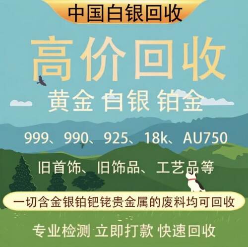 白银回收999.925足白银手镯9999银条银项链银戒指银吊坠摆件纯银 - 封面