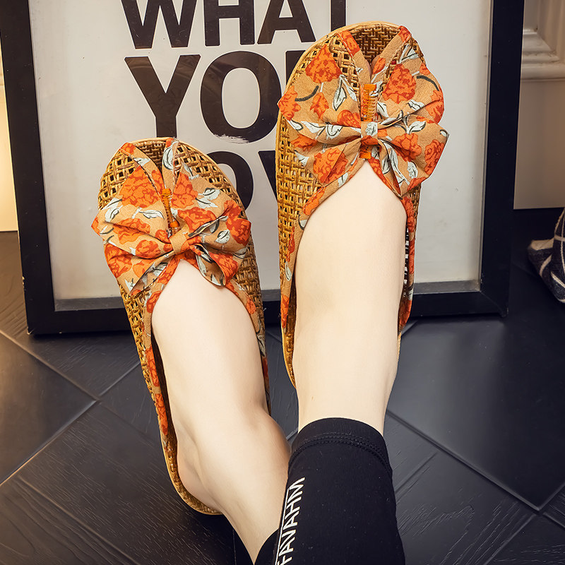 亚麻拖鞋女士鱼嘴居家地板亚草室内厚底家居藤草凉拖鞋夏,居家布艺,居家亚麻拖鞋,淘宝优惠券,粉丝福利购,淘宝优惠卷