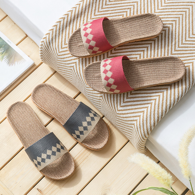 2025新款夏季外穿亚麻拖鞋