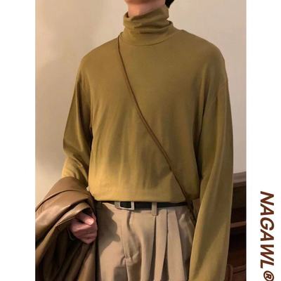 冬季长袖打底衫nagawl日系复古