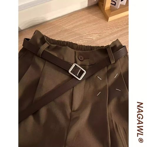 NAGAWL美式复古潮牌百搭休闲腰带裤带cleanfit潮搭皮带男女同款