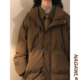 NAGAWL2025冬季 美式 复古面包服纯色立领加厚棉衣棉服情侣外套男女