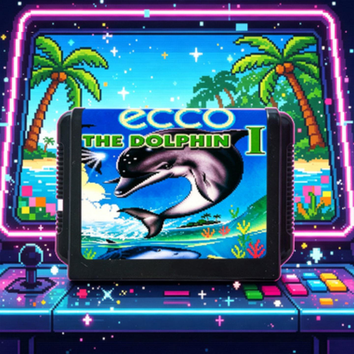 SEGA 16位 MD 世嘉卡 游戏机 海豚历险记  复古游戏机卡 黑卡带