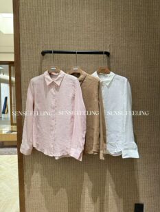 Sensefeeling26春夏新品亚麻衬衫