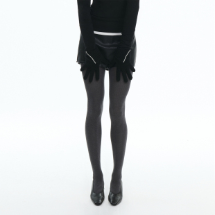 黑色 袜 螺纹针织混纺分趾连裤 灰色 everyday