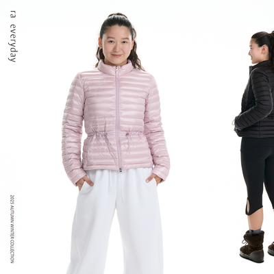 RA everyday 可调节收腰排骨羽绒服 黑色/白色/淡粉