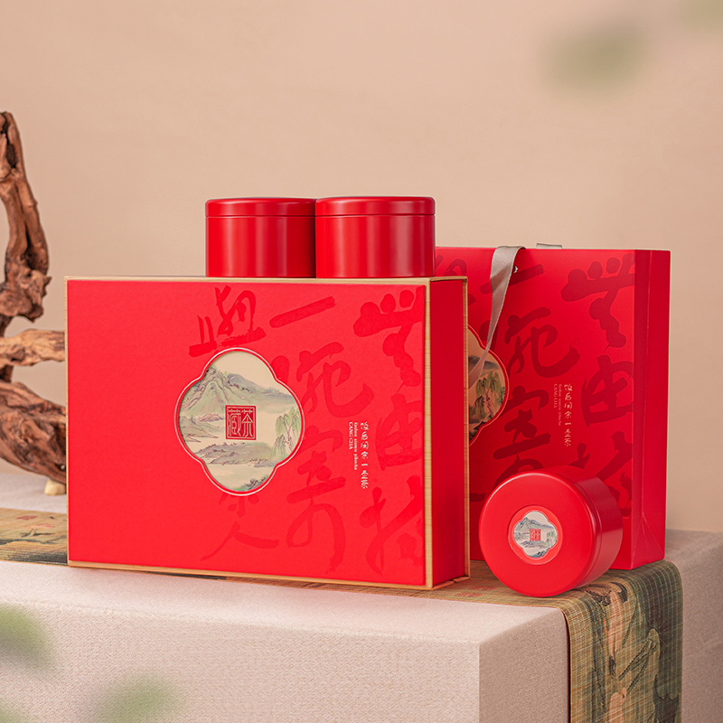 圆罐茶叶包装盒易拉盖免费定制