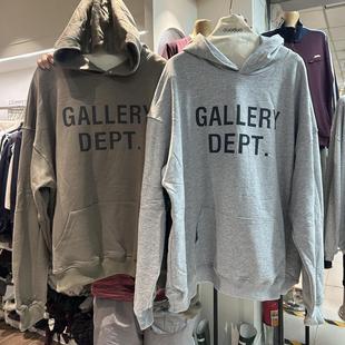 DUODUO 连帽领字母图案宽松长袖卫衣打底衫6662