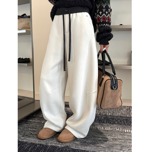 2332 卫裤 3R3 抽绳松紧腰宽松阔腿加绒休闲裤