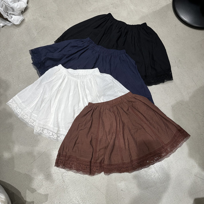 蕾丝花边防走光内衬半身裙短裙