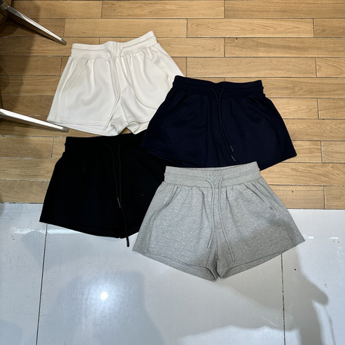 纯色简约休闲裤短裤显瘦运动裤