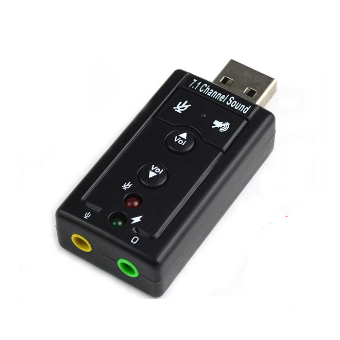 노트북 USB 사운드 카드 7.1 채널 외부 독립 유선 사운드 카드 드라이버 프리 지원 WIN7 스테레오 사운드 카드
