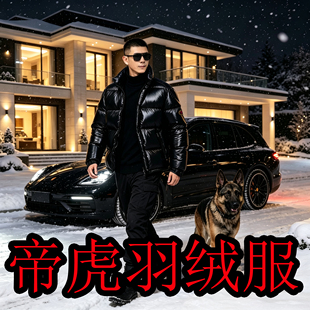 帝虎 白鹅绒羽绒服男短款加厚高端品牌 冬季 羽皇 23DH/JDY906