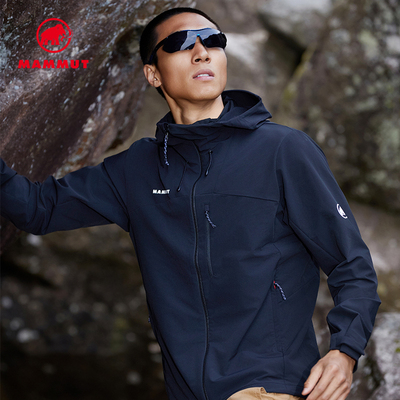 MAMMUT猛犸象连帽软壳夹克外套