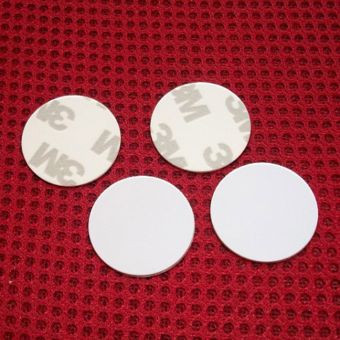 RFID钱币卡 ISO1443A NFC抗金属圆形卡 ISO14443A M1 S50芯片25MM