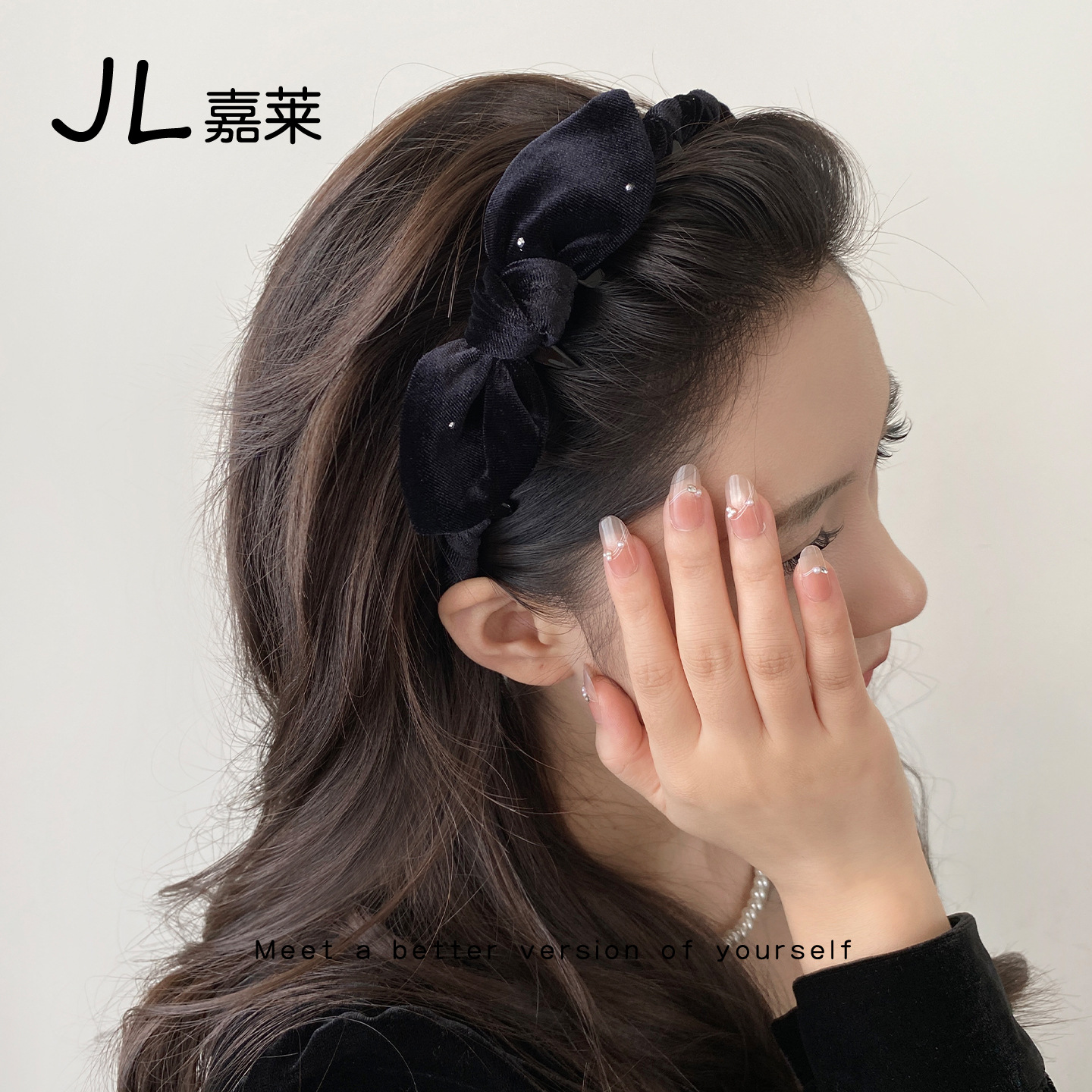 精灵兔耳满天星带齿发箍女秋冬