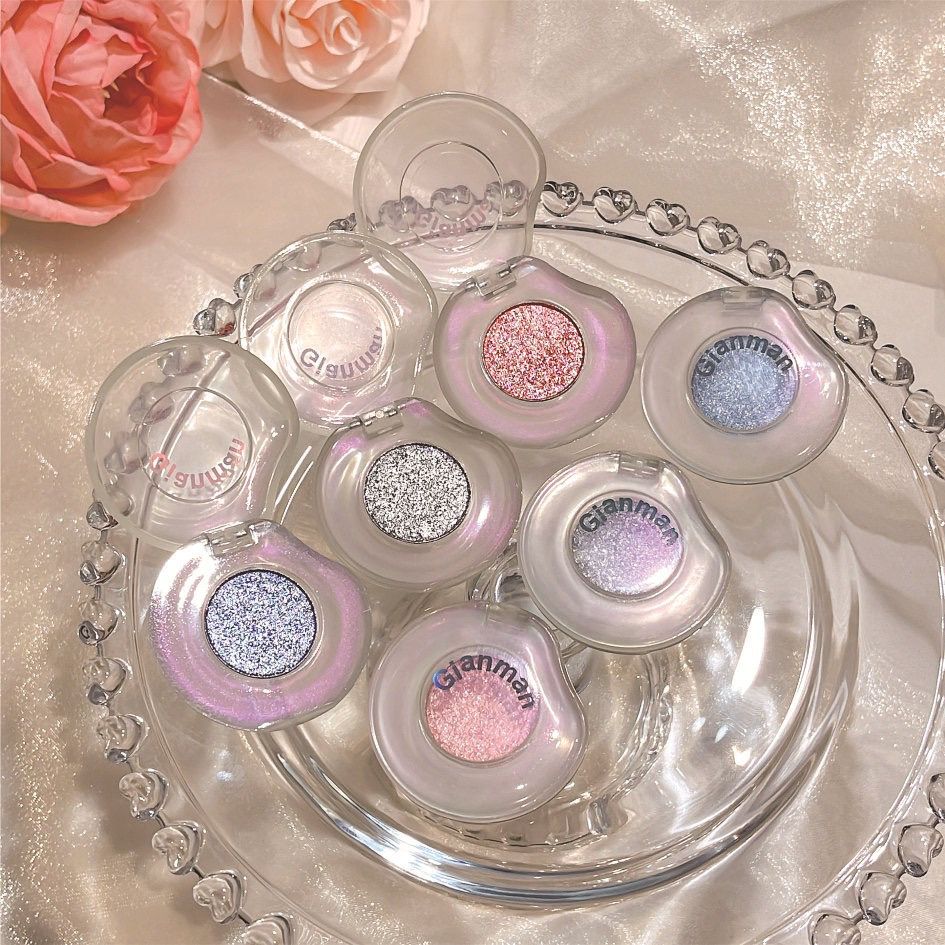 单色超闪提亮凹点怼脸珠光闪光平价眼影哑光高光面部提亮泪沟自然