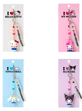日本正版三丽鸥SanrioHelloKitty美乐蒂玉桂狗酷洛米钥匙链包挂件