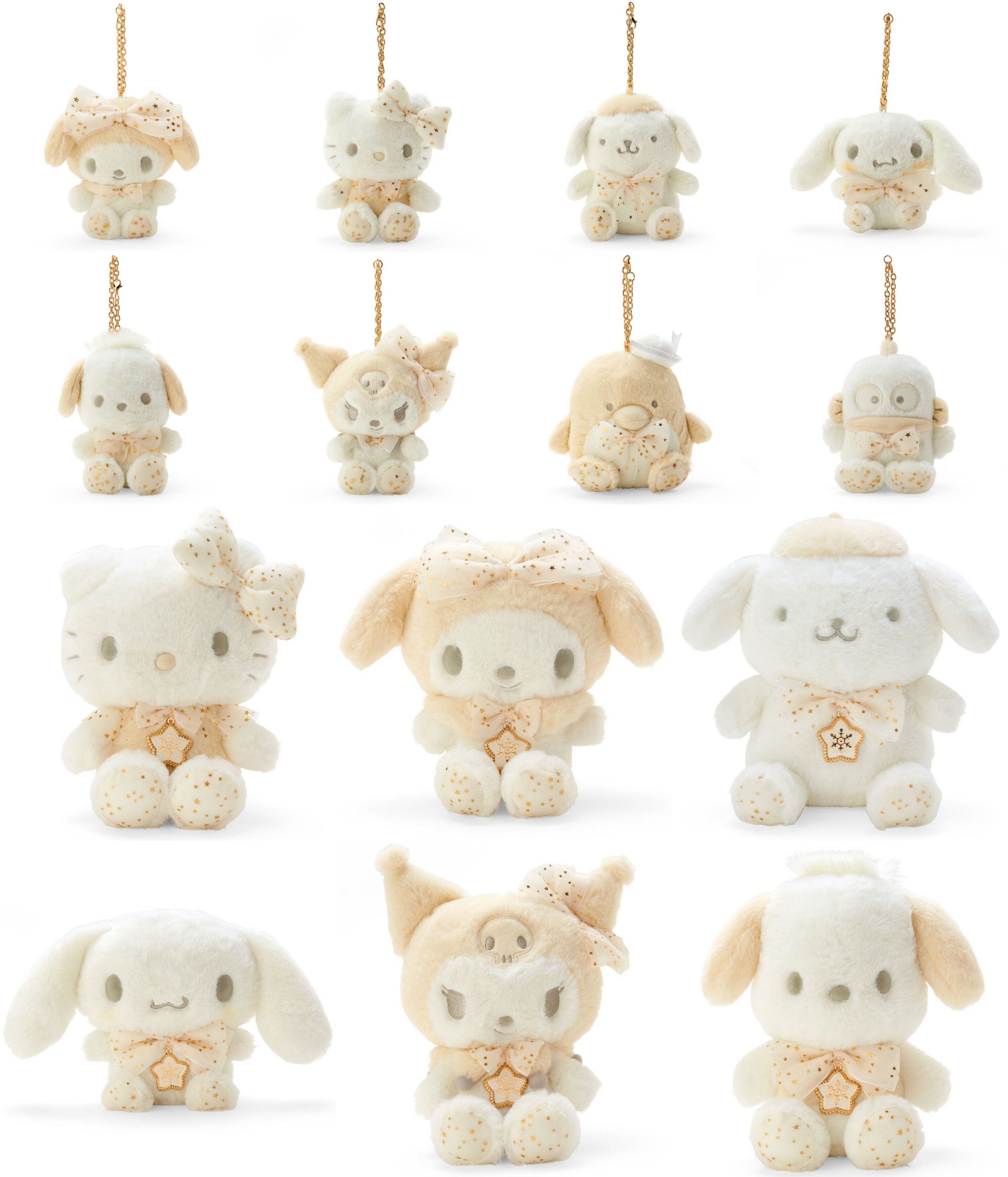 日本代购sanrio三丽鸥hellokitty玉桂狗melody酷洛米毛绒公仔娃娃