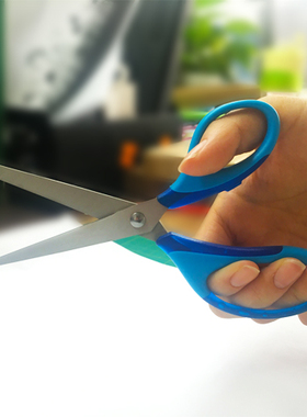 实用德信办公家用不锈钢舒适剪刀轻便大文具手工美工