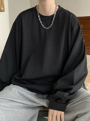 宽松短袖简约打底衫上衣内搭