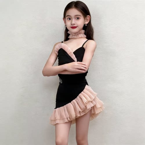 舞慧拉丁舞练功服女童2026新款高级感演出服网红日常专业夏季