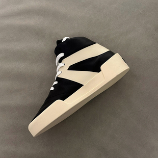 男 简约老钱风休闲小牛皮高级感厚底增高高帮板鞋 小紫人FOG CRAZY