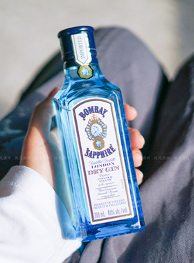 英国Bombay孟买蓝宝石金酒金汤力酒200ml琴酒伴手礼小瓶酒鸡尾酒