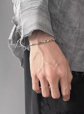 钛钢不掉色手链男简约百搭高级感