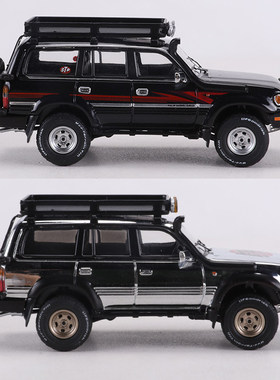 GCD 1:64丰田酷路泽陆地巡洋舰LC80仿真合金汽车模型收藏