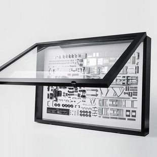 GCD 1:64奔驰重卡拖车运输车拆件相框 合金仿真汽车模型