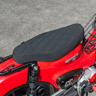 适用本田幼兽后坐垫 CC110 改装复古坐垫加长一体式双人座垫座椅