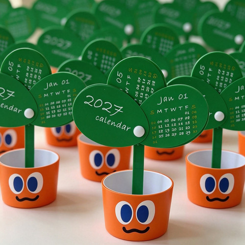 原创2027年创意卜卜日历桌面摆件胡萝卜wmls五迷周边五月天物料