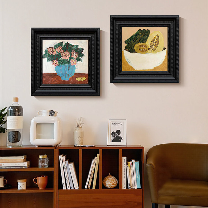 复古法式小众挂画中古风高级感餐厅装饰画饭厅餐桌背景墙艺术壁画,家居饰品,现代装饰画,淘宝优惠券,粉丝福利购,淘宝优惠卷