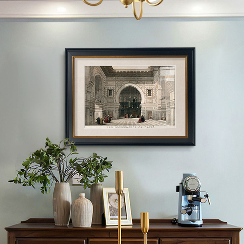 大卫罗伯茨艺术挂画美式教堂