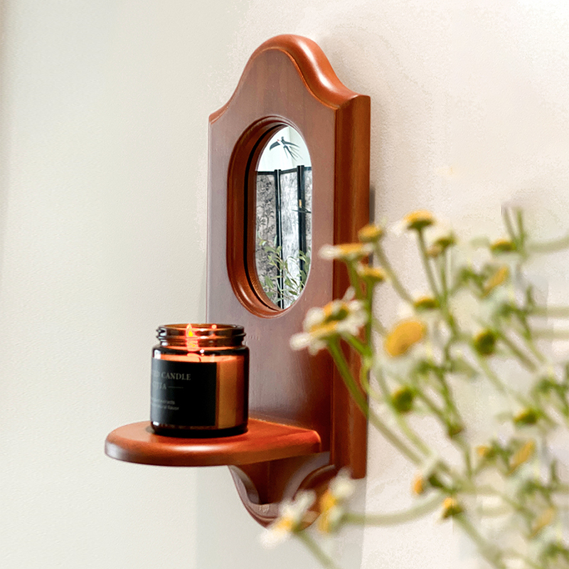 法式墙饰烛台壁挂中古风置物架